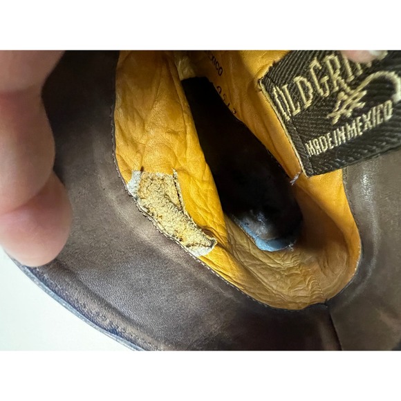 Old Gringo Studded Moto Boots 10 Brown Good Leather Straps Distressed L951-3 - Picture 8 of 10